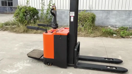 500kg 1000kg Van Self-Loading Semi Electric Stacker Portable Auto Lift Self Loading Pallet Carretilla elevadora con batería de litio